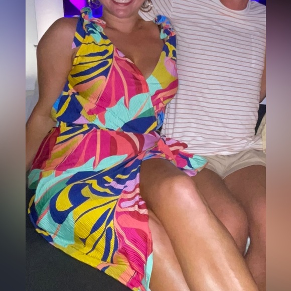 Endless Blu. Tropical multicolor two piece set - Picture 5 of 12